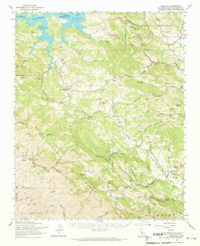 United States Geological Survey Adelaida, CA (1961, 62500-Scale) digital map