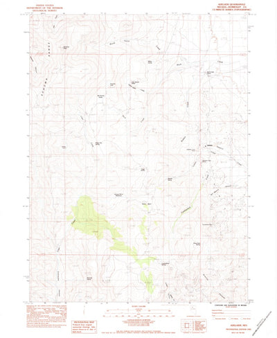 United States Geological Survey Adelaide, NV (1983, 24000-Scale) digital map