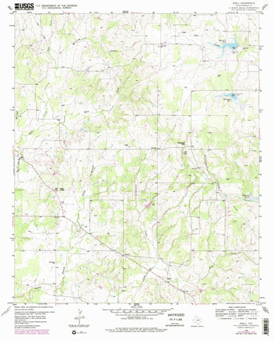 United States Geological Survey Adell, TX (1959, 24000-Scale) digital map