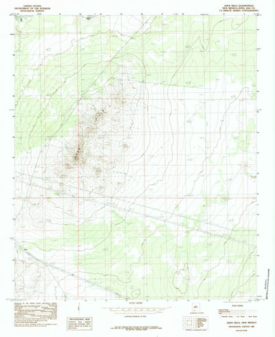 United States Geological Survey Aden Hills, NM (1985, 24000-Scale) digital map