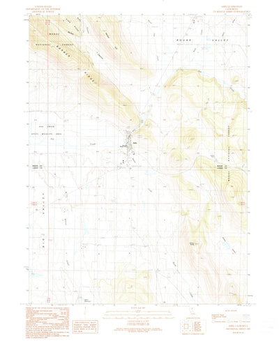 United States Geological Survey Adin, CA (1990, 24000-Scale) digital map