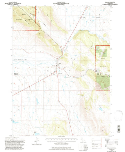 United States Geological Survey Adin, CA (1993, 24000-Scale) digital map