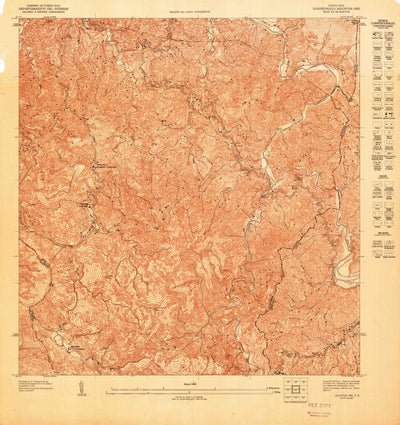 United States Geological Survey Adjuntas NE, PR (1947, 10000-Scale) digital map