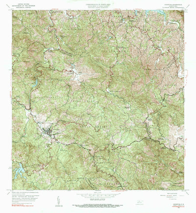 United States Geological Survey Adjuntas, PR (1960, 20000-Scale) digital map