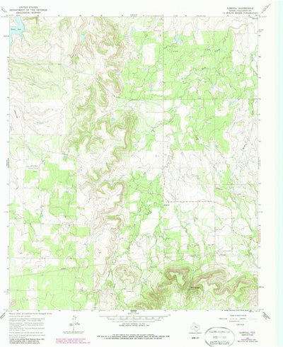 United States Geological Survey Admiral, TX (1966, 24000-Scale) digital map