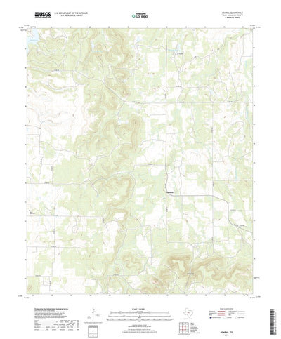 United States Geological Survey Admiral, TX (2019, 24000-Scale) digital map