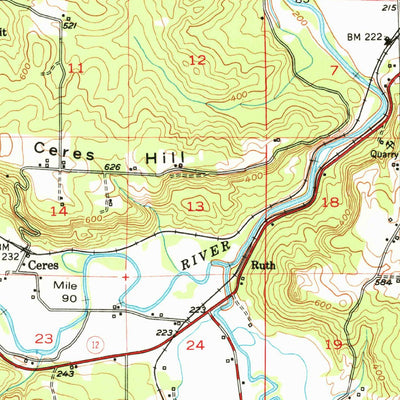 United States Geological Survey Adna, WA (1953, 62500-Scale) digital map