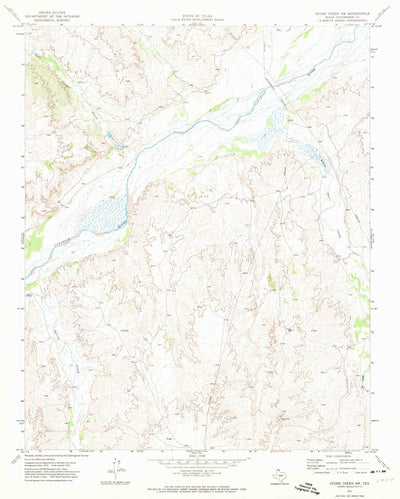 United States Geological Survey Adobe Creek SW, TX (1971, 24000-Scale) digital map
