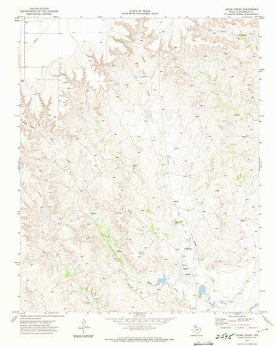 United States Geological Survey Adobe Creek, TX (1979, 24000-Scale) digital map