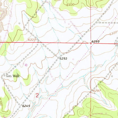 United States Geological Survey Adobe Downs Ranch, NM-CO (1963, 24000-Scale) digital map