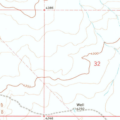 United States Geological Survey Adobe Flat, OR (1967, 24000-Scale) digital map
