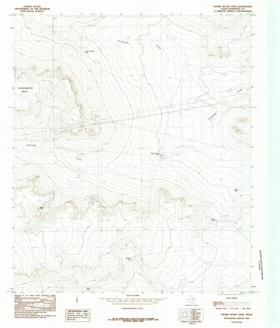 United States Geological Survey Adobe House Tank, TX (1984, 24000-Scale) digital map