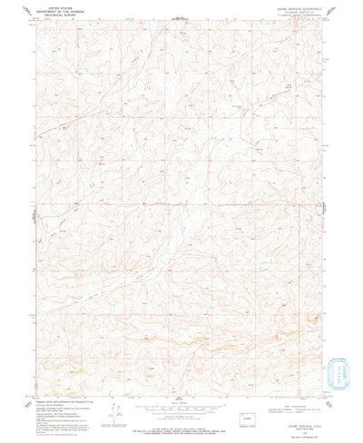 United States Geological Survey Adobe Springs, CO (1969, 24000-Scale) digital map