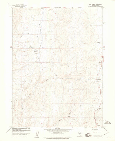 United States Geological Survey Adobe Summit, NV (1958, 24000-Scale) digital map
