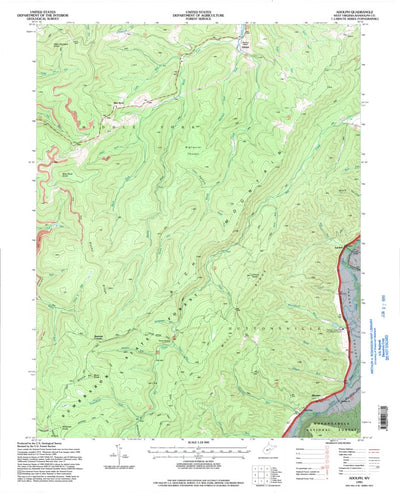 United States Geological Survey Adolph, WV (1995, 24000-Scale) digital map