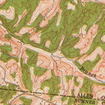 United States Geological Survey Adolphus, KY-TN (1954, 24000-Scale) digital map