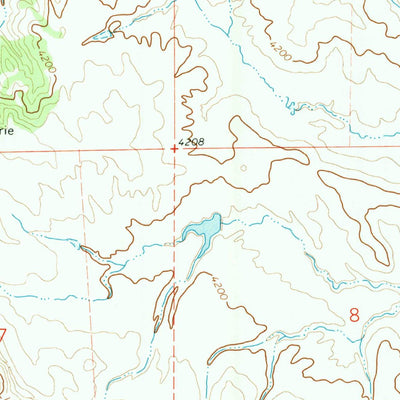 United States Geological Survey Adon NW, WY (1972, 24000-Scale) digital map