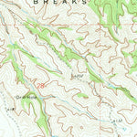 United States Geological Survey Adon NW, WY (1972, 24000-Scale) digital map