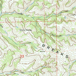 United States Geological Survey Adon, WY (1972, 24000-Scale) digital map