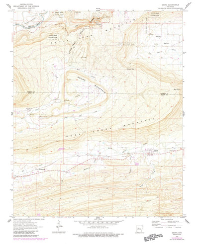 United States Geological Survey Adona, AR (1961, 24000-Scale) digital map