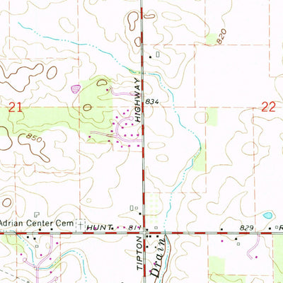 United States Geological Survey Adrian, MI (1962, 24000-Scale) digital map