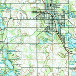 United States Geological Survey Adrian, MI-OH-IN (1990, 100000-Scale) digital map