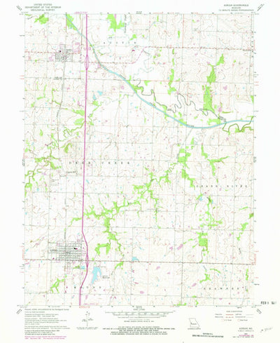 United States Geological Survey Adrian, MO (1961, 24000-Scale) digital map