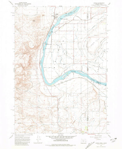 United States Geological Survey Adrian, OR-ID (1967, 24000-Scale) digital map