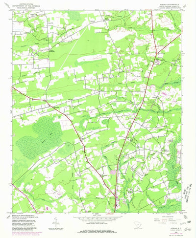 United States Geological Survey Adrian, SC (1943, 24000-Scale) digital map