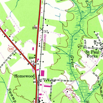 United States Geological Survey Adrian, SC (1943, 24000-Scale) digital map
