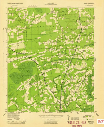 United States Geological Survey Adrian, SC (1944, 31680-Scale) digital map