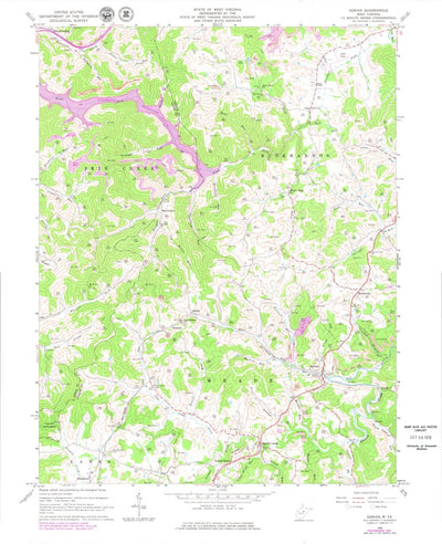 United States Geological Survey Adrian, WV (1966, 24000-Scale) digital map