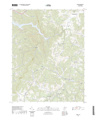 United States Geological Survey Adrian, WV (2023, 24000-Scale) digital map