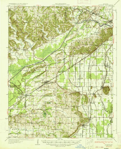 United States Geological Survey Advance, MO (1934, 62500-Scale) digital map