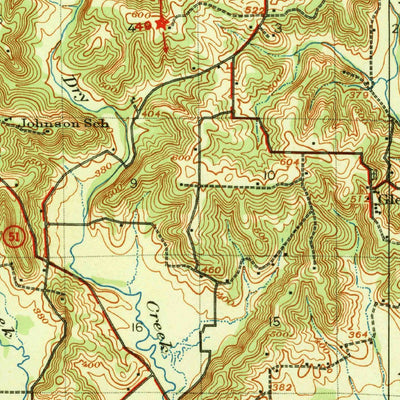 United States Geological Survey Advance, MO (1939, 62500-Scale) digital map