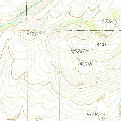 United States Geological Survey Advent Gulch, ID (1987, 24000-Scale) digital map