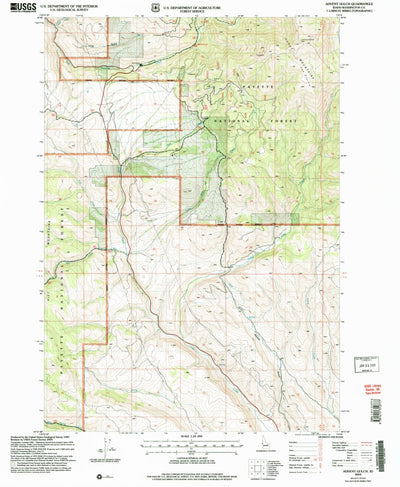 United States Geological Survey Advent Gulch, ID (2004, 24000-Scale) digital map