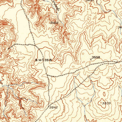 United States Geological Survey Ady, TX (1934, 62500-Scale) digital map