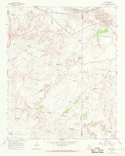 United States Geological Survey Ady, TX (1966, 24000-Scale) digital map