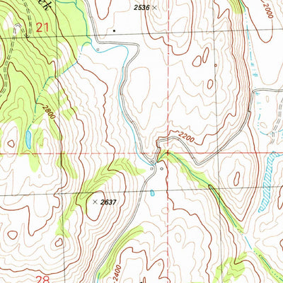 United States Geological Survey Aeneas Lake, WA (1980, 24000-Scale) digital map