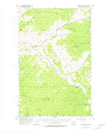 United States Geological Survey Aeneas Valley, WA (1957, 62500-Scale) digital map
