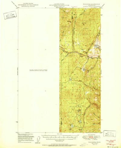 United States Geological Survey Aeneas, WA (1951, 62500-Scale) digital map