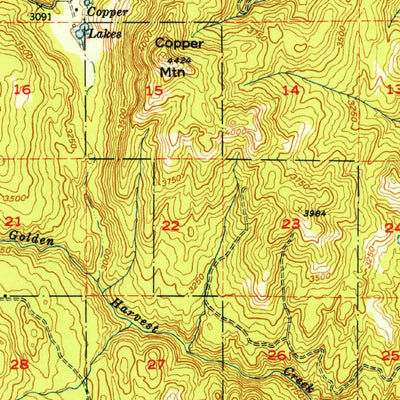 United States Geological Survey Aeneas, WA (1951, 62500-Scale) digital map