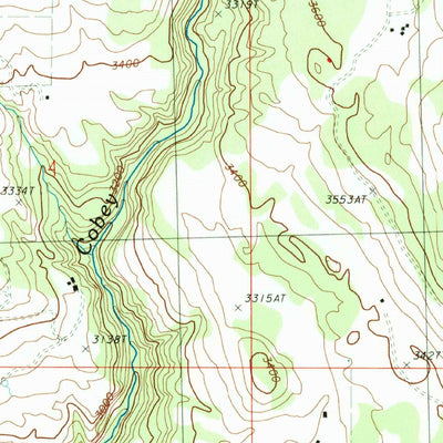 United States Geological Survey Aeneas, WA (1988, 24000-Scale) digital map