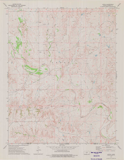 United States Geological Survey Aetna, KS (1973, 24000-Scale) digital map