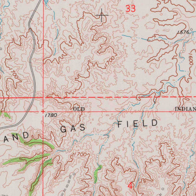 United States Geological Survey Aetna, KS (1973, 24000-Scale) digital map