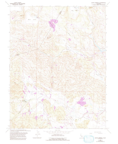 United States Geological Survey Aetna Springs, CA (1958, 24000-Scale) digital map