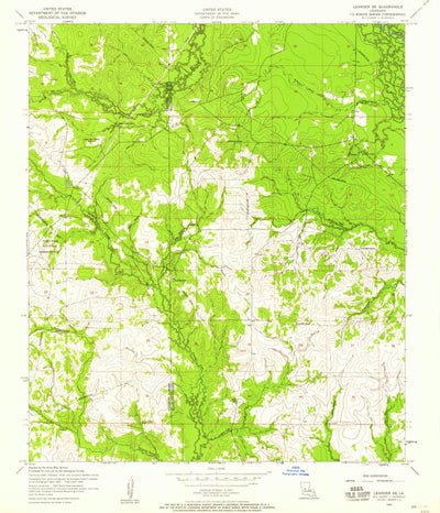 United States Geological Survey Afeman, LA (1954, 24000-Scale) digital map