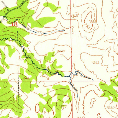 United States Geological Survey Afeman, LA (1954, 24000-Scale) digital map