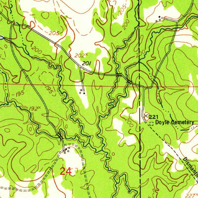 United States Geological Survey Afeman, LA (1954, 24000-Scale) digital map
